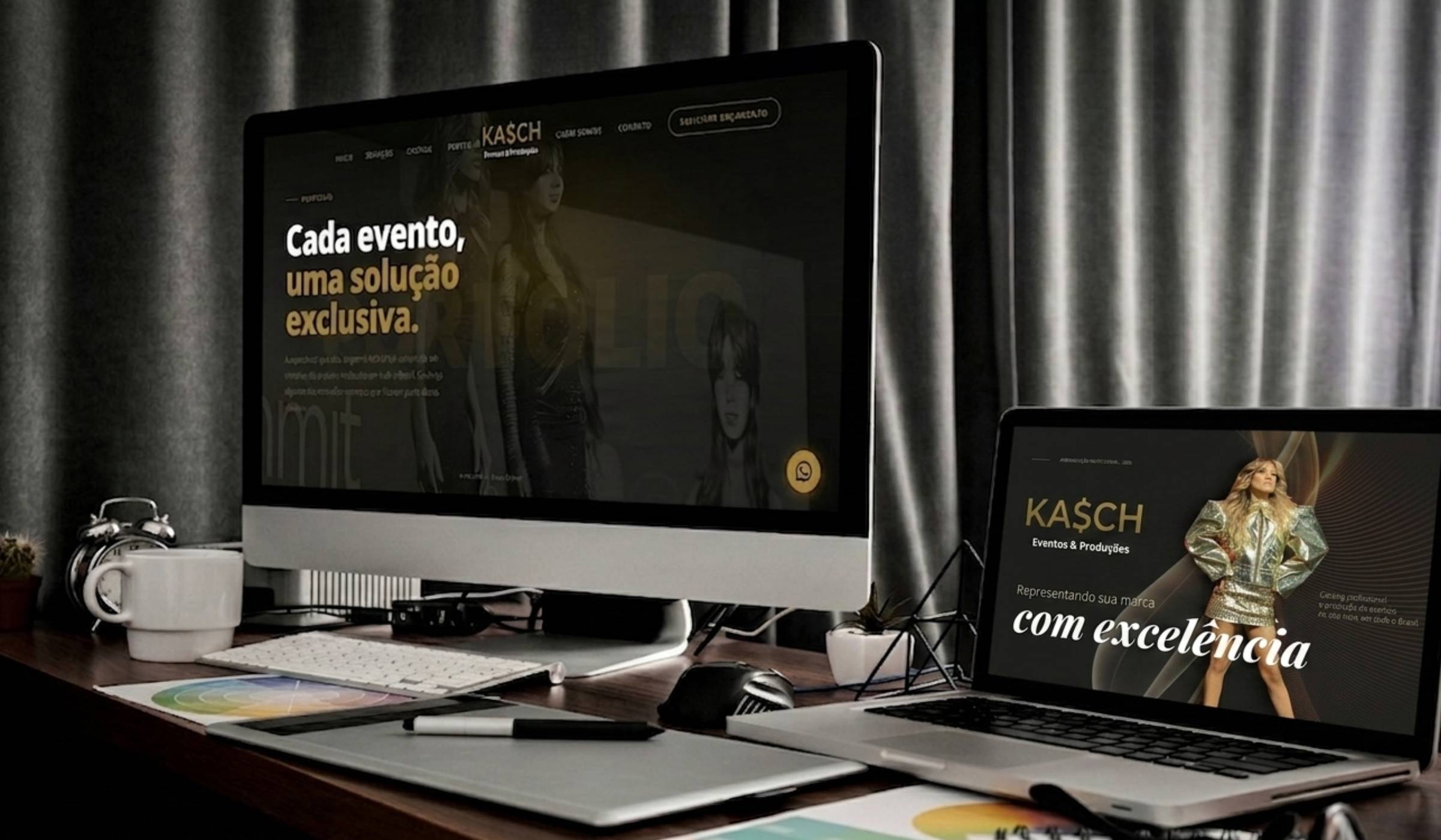Site institucional KA$CH Eventos