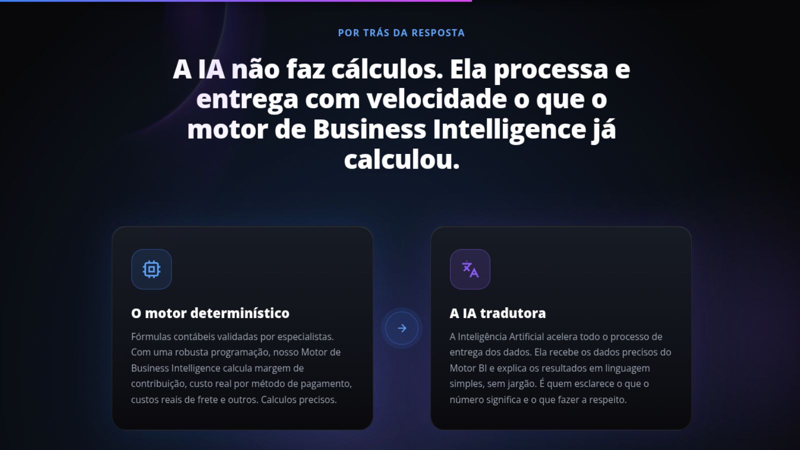 Seção do motor determinístico