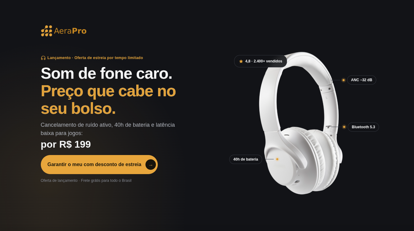Landing Pages de alta conversão