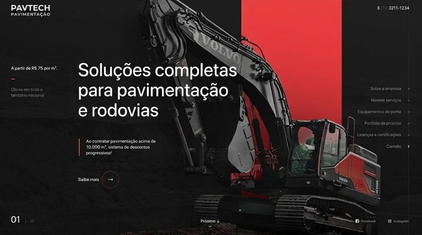Site para empresas de alta conversão